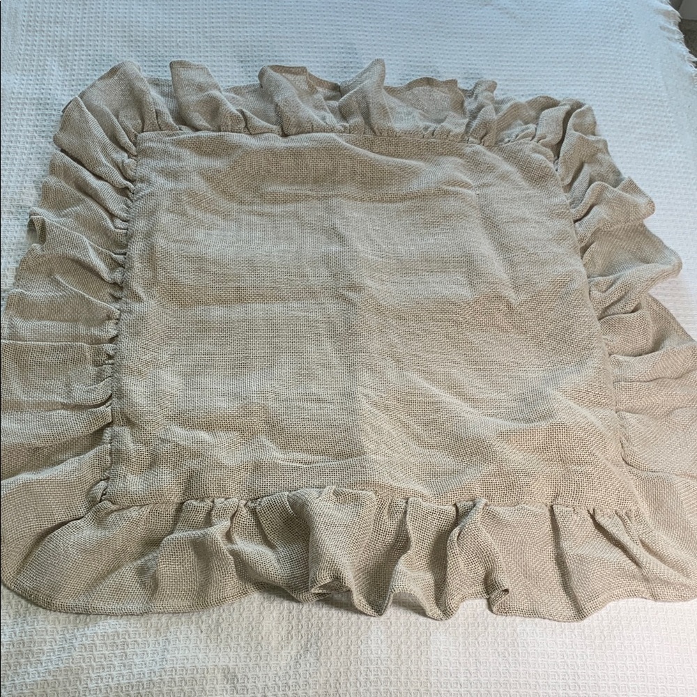 Pine Cone Hill Linen 26” Euro sham with Ruffle